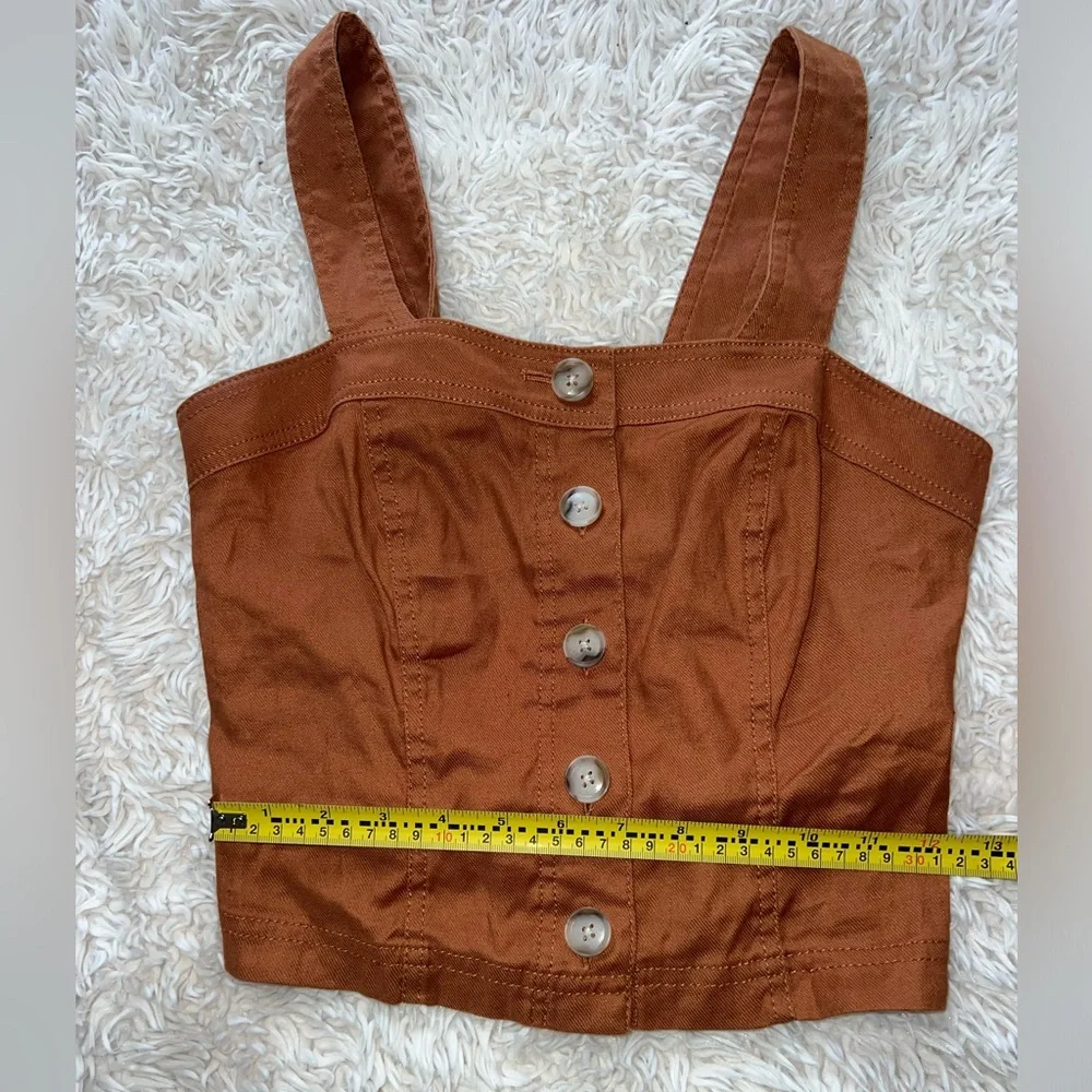 Banana Republic Orange Button Tank Top - Picture 6 of 10